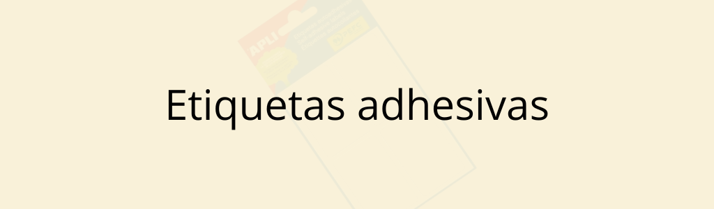 Etiquetas adhesivas
