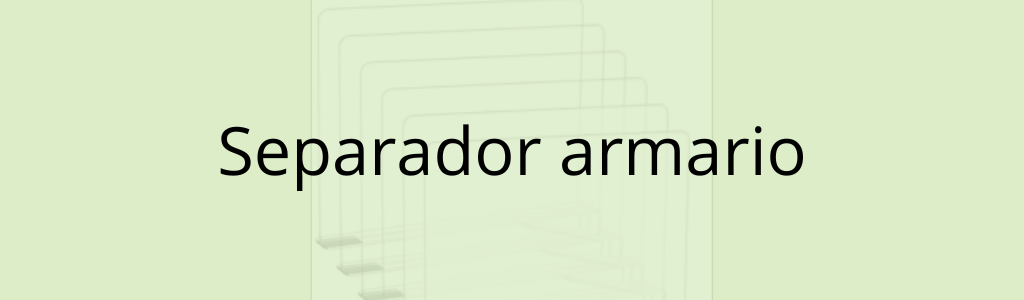 Separador armario