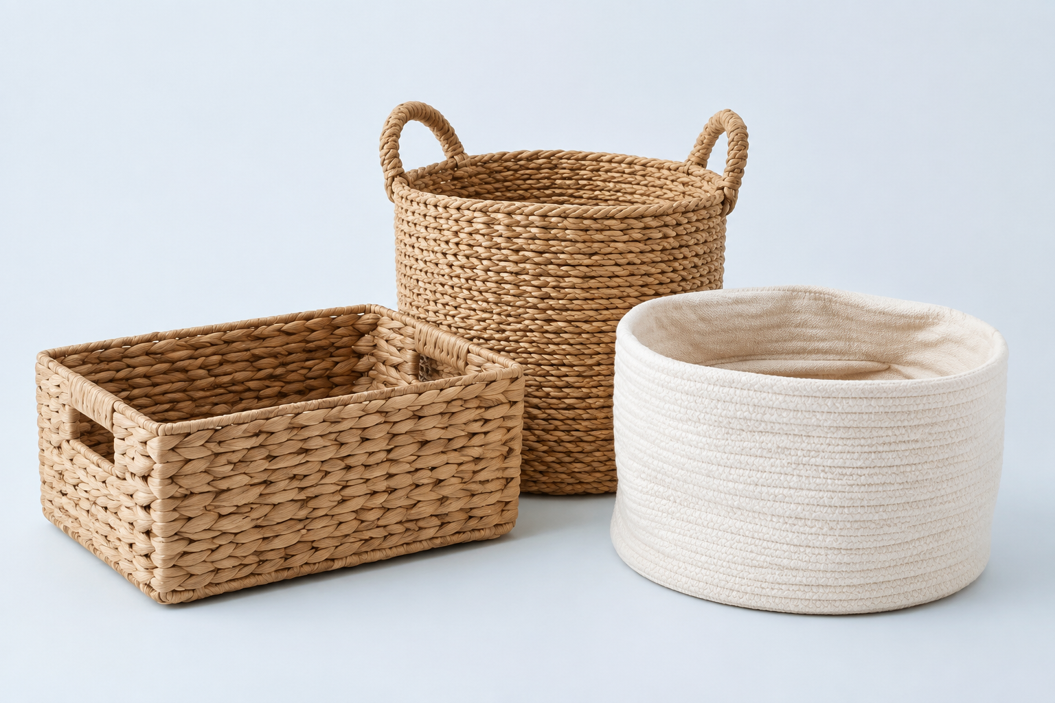 Cesta de mimbre para almacenaje